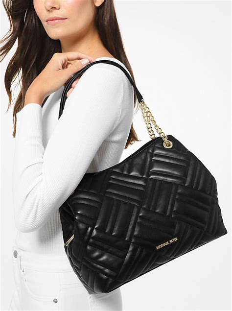 michael kors peyton tote|Peyton Large Quilted Tote Bag .